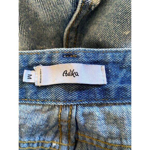 Adika High Waisted Light Wash Paint Splatter Jeans M - Picture 3 of 4